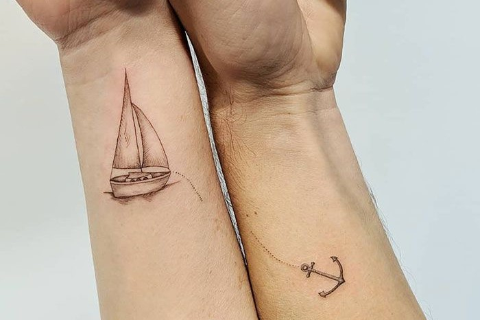 30 Matching Tattoos That Are As Clever As They Are Creative