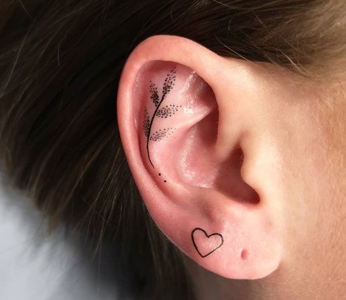 45 Ear Tattoo Ideas For Your Next Ink