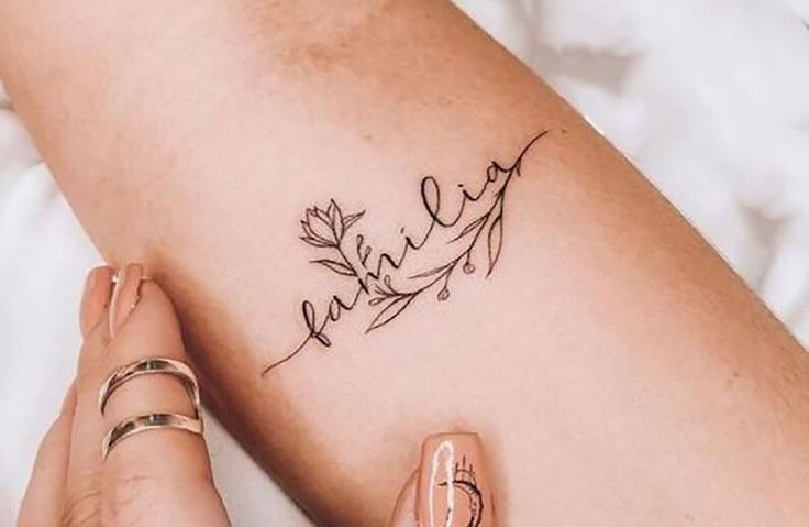 Familia Floral Tattoo Fake Flower Tattoo for Girl Tattoo - Etsy