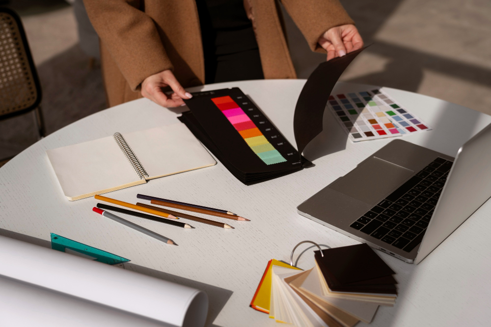 high-angle-woman-working-as-interior-designer