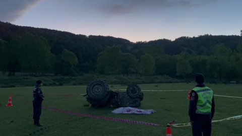 Bursa’da çocuklar devrilen traktörün altında kaldı: 1 ölü, 2 yaralı