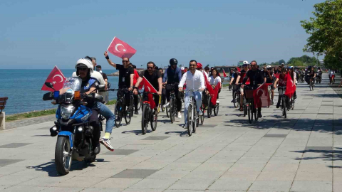 Sağlık için pedal çevirdiler