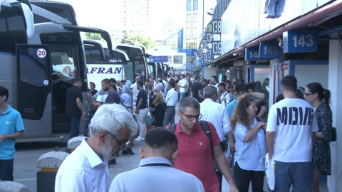 15 Temmuz Demokrasi Otogarı’nda bayram dönüşü yoğunluğu